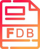 FDB Creative Icon Design vector