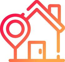 Home Location Creative Icon Design vector