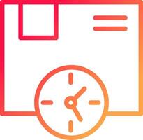 Delivery Time Creative Icon Design vector
