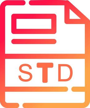 STD Creative Icon Design vector