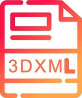 3DXML Creative Icon Design vector