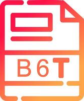 B6T Creative Icon Design vector