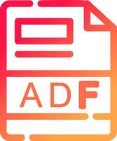 ADF Creative Icon Design vector