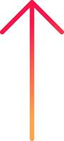 Up Arrow Creative Icon Design vector