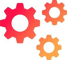 Setting Creative Icon Design vector