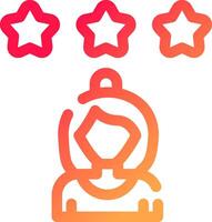 Rating Star Creative Icon Design vector