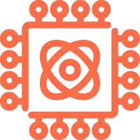 Quantum Technology Creative Icon Design vector
