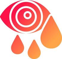 Watery Eyes Creative Icon Design vector