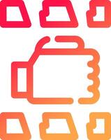 Hand Creative Icon Design vector