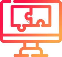 Puzzle Creative Icon Design vector