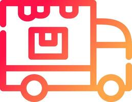 Delivery Truck Creative Icon Design vector