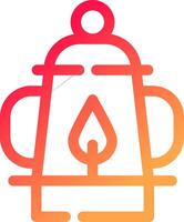 Oil Lamp Creative Icon Design vector