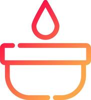 Aromatic Candle Creative Icon Design vector