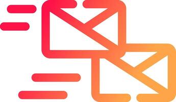 Mass Mailing Creative Icon Design vector