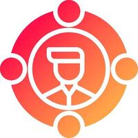 glyph  colour Gradient Circle vector