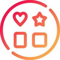 glyph  colour Gradient Circle vector