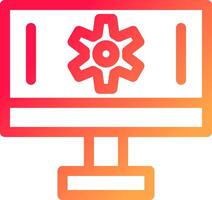 Setting Creative Icon Design vector
