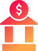 Investment Bank Creative Icon Design vector