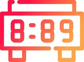 Digital Clock Creative Icon Design vector