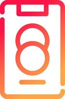 glyph  colour Gradient Circle vector