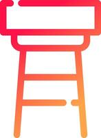 Stool Creative Icon Design vector