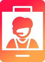 glyph  colour Gradient Circle vector