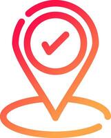 Correct Creative Icon Design vector