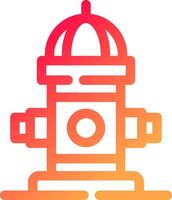 Fire Hydrant Creative Icon Design vector