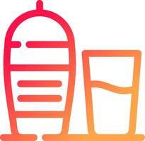 Cocktail Shaker Creative Icon Design vector