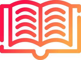 Open Book Creative Icon Design vector