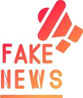 Fake News Creative Icon Design vector