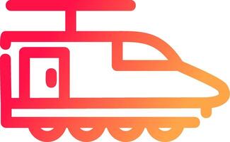 Electric Train Creative Icon Design vector