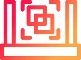 3D Scanner Creative Icon Design vector