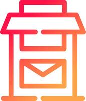 Postbox Creative Icon Design vector