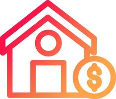 House Sale Creative Icon Design vector