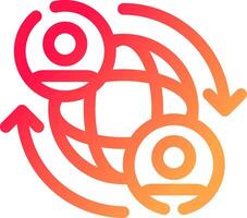 glyph  colour Gradient Circle vector