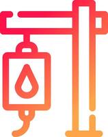 Blood Transfusion Creative Icon Design vector