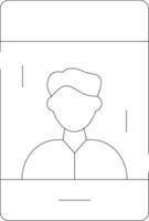 Influencer Male Creative Icon Design vector