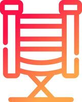 Directors Chair Creative Icon Design vector