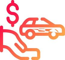 Dealer Holdback Creative Icon Design vector