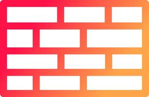 Brick Wall Creative Icon Design vector