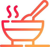 Hot Soup Creative Icon Design vector