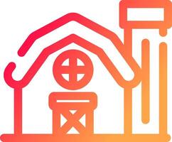 Farm House Creative Icon Design vector