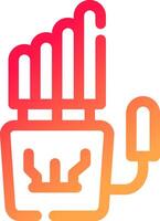 Robot Hand Creative Icon Design vector