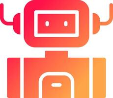 Industrial Robot Creative Icon Design vector