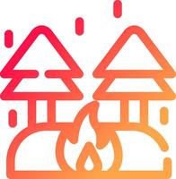 Fire Creative Icon Design vector