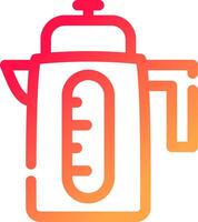 Electric Kettle Creative Icon Design vector