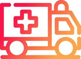 Ambulance Creative Icon Design vector