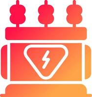 Power Transformer Creative Icon Design vector