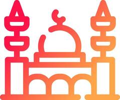 Mosque Creative Icon Design vector